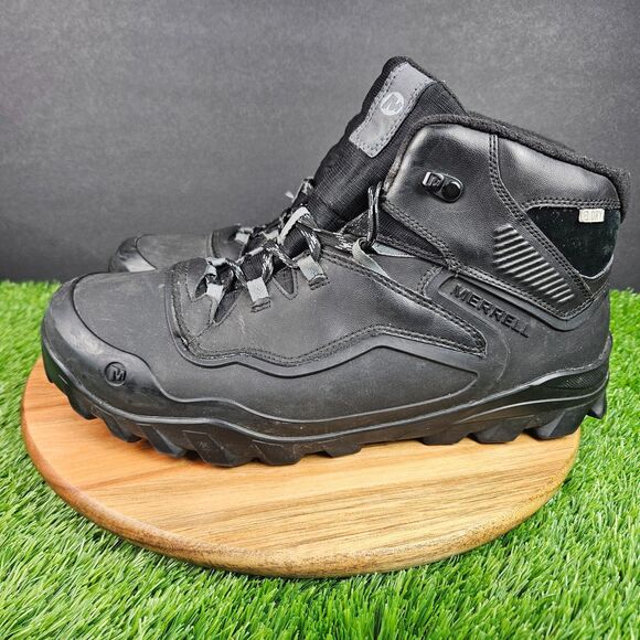 Merrell Overlook 6 Ice+ Waterproof Vibram Black Mens 11 Outdoor Shoes J36941 main image 9